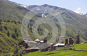 Ushguli village. Upper Svaneti. Georgia.