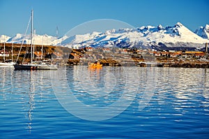 Ushuaia from the Beagle Channel