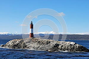 Ushuaia in the Beagle Channel, Tierra del Fuego, southern Argentina.