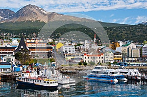 Ushuaia Harbor,Tierra del Fuego. Argentina