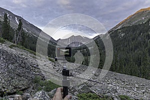 Using a action camera in Colorado Mountains