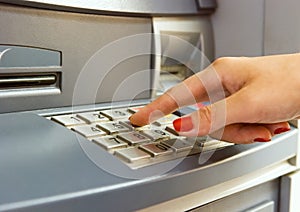 Using bank ATM