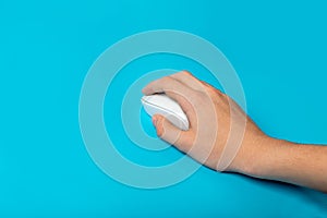 Computer Mouse Closeup, Click Concept, Wireless Technology, PC Computer Mouse