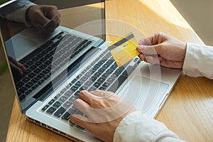 Using credit cards for online purchases or demanded products