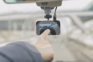 Using dashboard camera in the car