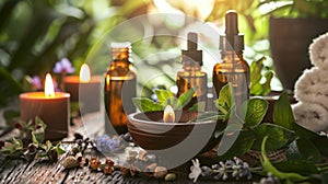 A the using essential oils and herbs to infuse and enhance the sauna experience for patients offering additional healing photo