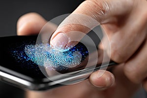 Using fingerprint recognition on a smartphone for enhanced security access