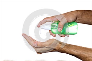 Using hand sanitizer can protects against Covid19 virus