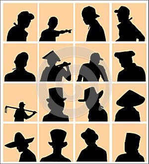 Using Hat Silhouette