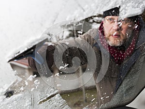 Using the Ice Scraper