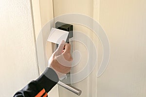 Using Keycard To Open The Door or Scan Keycard open door for chance