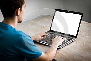 Using laptop computer