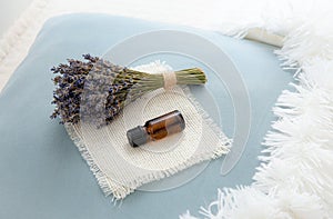 Using lavender flower essential oil for better good night sleep.