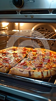 Using oven to reheat pizza for fresh, hot slices at home