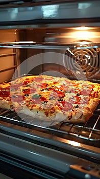 Using oven to reheat pizza for fresh, hot slices at home