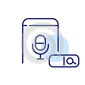 Using personal voice assistant on smartphone app. Pixel perfect icon