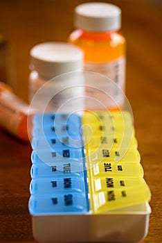 Using a pill holder to manage daily medication