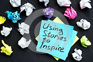 Using stories to inspire. Influence of storytelling