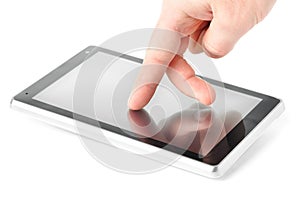 Using touch screen computer