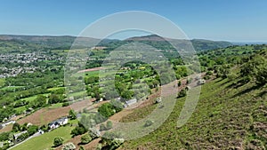 The Usk Valley and Sugarloaf Mountain