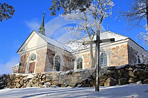 Uskela Church in Salo, Finland photo