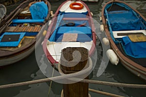 Uskudar Colored Boats on Bosphorus, Ä°stanbul