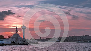 Uskudar at Sunset, Uskudar Landscape - Istanbul , Turkey Ã¢â¬â Bosphorus