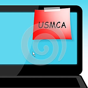 USMCA United States Mexico Canada Agreement Trade - 3d Illustration