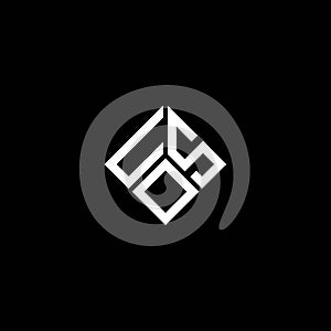 USO letter logo design on black background. USO creative initials letter logo concept. USO letter design photo