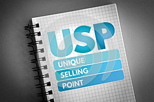 USP - Unique Selling Point acronym photo