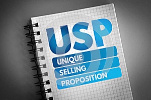 USP - Unique Selling Proposition acronym photo