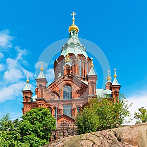 Uspenski Cathedral in Helsinki, Finland