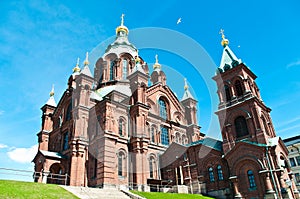 Uspenski Orthodox Church in Helsinki, Finland