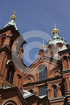 Uspenski Russian Orthodox cathedral in Helsinki
