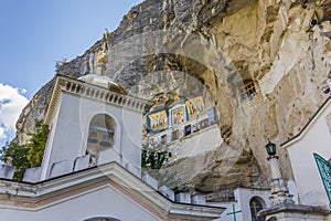 Uspensky monastery in the village of Bakhchisaray photo