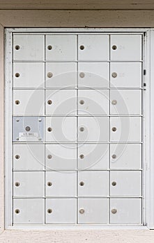 USPS metal mailboxes for town house development