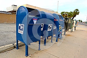 USPS United States Postal Service, Mail Collection Boxes