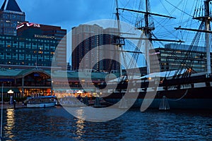 The USS Constellation in Baltimore