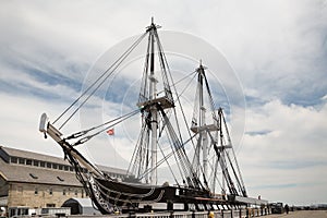 USS Constitution Old Ironsides on Freedom Trail in Boston photo