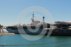 The USS Midway aircraft carrier museum photo