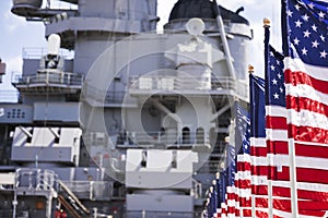 USS Missouri battleship in Pearl Harbor photo