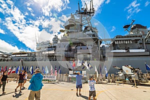 USS Missouri flags