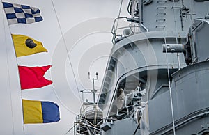 USS North Carolina Nautical Flags