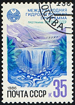 USSR - CIRCA 1986: stamp 35 Soviet kopek printed by USSR, shows UNESCO Programmes in USSR