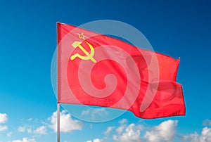 The Ussr flag, State Flag of the Union of Soviet Socialist Republics