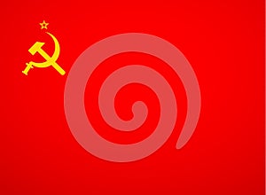 Ussr flag vector photo