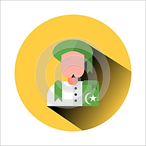 Ustadz/Syekh icon WITH FLAT DESIGN AND SIMPLES TYLE photo