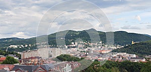 Usti nad Labem skyline cityscape panorama aerial view