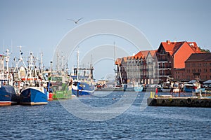 Ustka port view