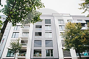 The usual residential building in Berlin in Germany